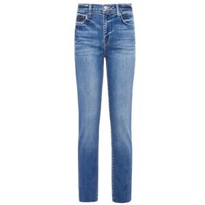 L'Agence Sada Slim fit Cropped Jean sz 24 in color Summit raw hem